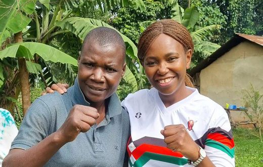Carol Radull and former boxing champion Conjestina Achieng