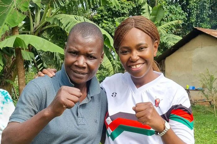 Carol Radull and former boxing champion Conjestina Achieng