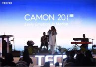 CAMON 20 series Brand Ambassador, Nyashinski brings an electrifying performance during the launch event at the Trademark Hotel in Nairobi