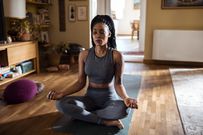 An African woman in meditation