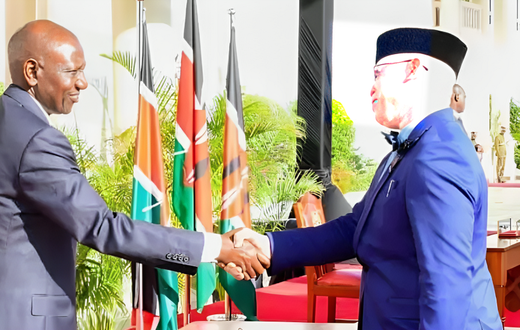 President William Ruto with Isaac Mwaura at State House, Nairobi