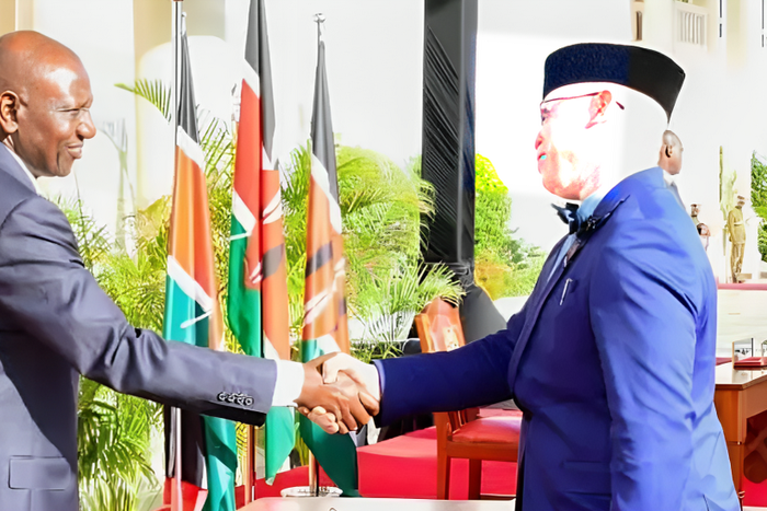 President William Ruto with Isaac Mwaura at State House, Nairobi