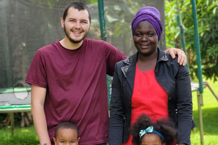Isaiah Carrier aka Baba Jimmy and his wife Judith and their two children, Jimmy and Cynthia