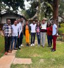 The Radio Citizen team bidding farewell to Nelson Kawawa