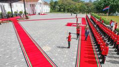 Photos from President William Ruto's meeting with President of Indonesia Joko Widodo, State House's terrace has received fresh revamp.