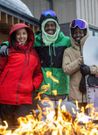Lupita Nyong'o on holiday with family and boyfriend Selema Masekela at the Jackson Hole Mountain Resort in Wyoming