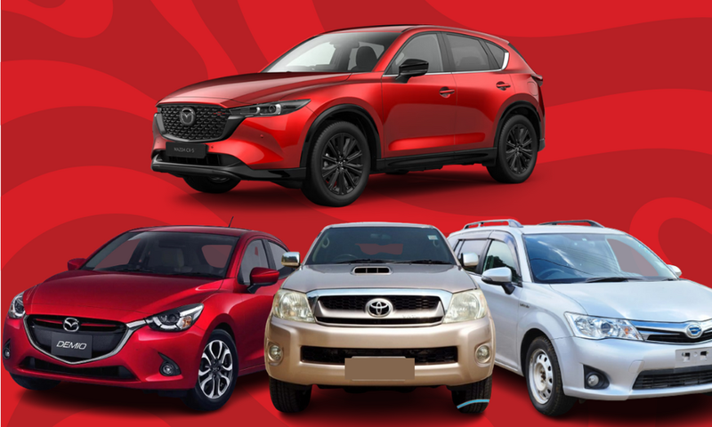 A collage of cars