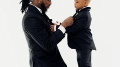 Diamond Platnumz and his son Naseeb Junior