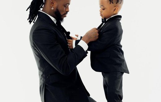Diamond Platnumz and his son Naseeb Junior