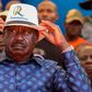 Azimio la Umoja leader Raila Odinga at the Kamukunji grounds in Nairobi-