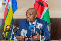 Trade and Investment CS Moses Kuria during a past media briefing