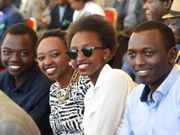 Nick Ruto with his other siblings (twitter)