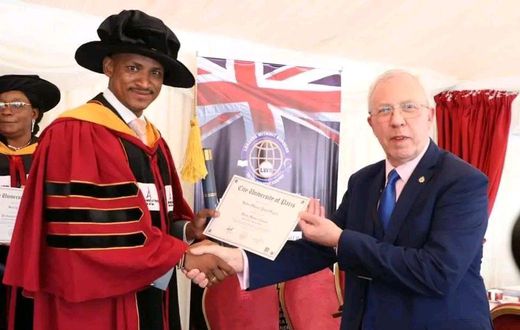 Babu Owino honoured with another honorary Doctorate Degree and award in London, UK