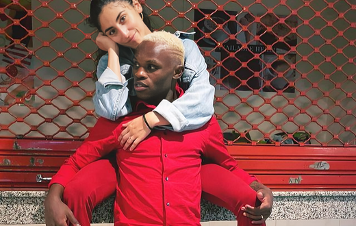 Celebrity Kenyan dancer and content creator Tileh Pacbro with his Spanish wife, Martina Glez