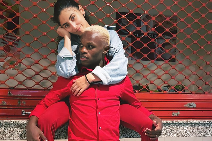 Celebrity Kenyan dancer and content creator Tileh Pacbro with his Spanish wife, Martina Glez