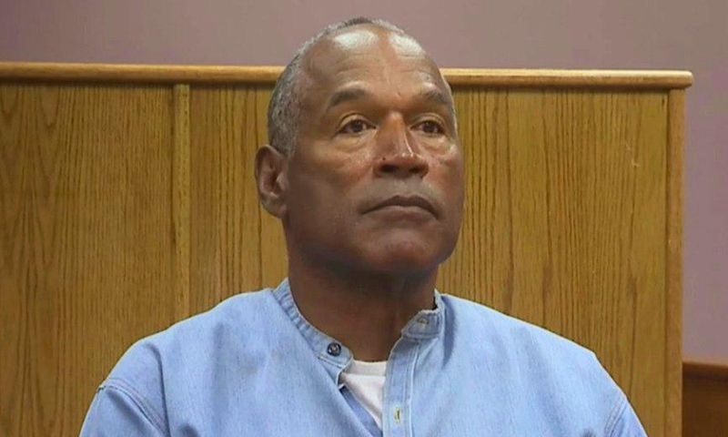 O.J. Simpson at his parole hearing.