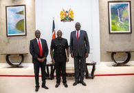 President William Ruto met South Sudan special envoy General Akol Koor Kuc and General Simon Makuac Yen at State House Nairobi on January 2, 2024