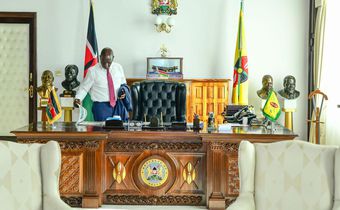 President William Ruto in his office at State House, Nairobi