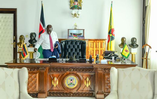 President William Ruto in his office at State House, Nairobi