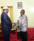Miguna Miguna with President William Ruto at the Kisumu State Lodge on January 14, 2023