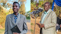 KK Mwenyewe (left) and Rigathi Gachagua