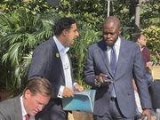 Nairobi Governor Johnson Sakaja in the Unites States