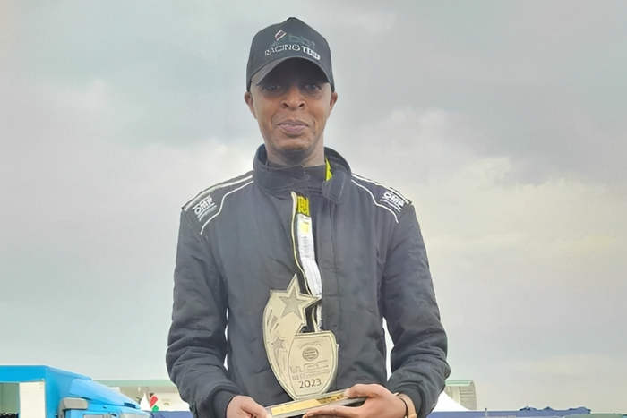 Kenyan rally driver Joe Kariuki