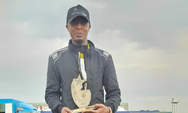 Kenyan rally driver Joe Kariuki
