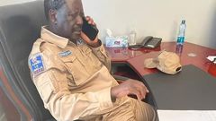 Raila Odinga in combat gear