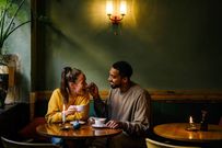 A young couple on a date