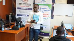 Ibrahim Oduor, a legal officer at the Kenya Union of Journalists (KUJ)