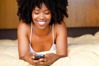Woman texting