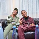 Rapper Trio Mio with his mother Irma Sofia Sakwa