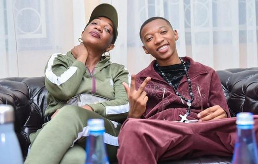 Rapper Trio Mio with his mother Irma Sofia Sakwa