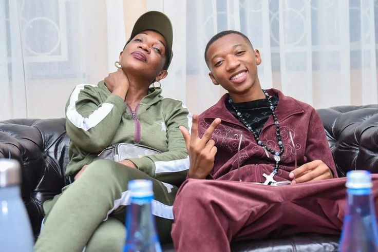Rapper Trio Mio with his mother Irma Sofia Sakwa