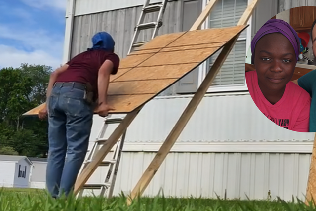 TikToker Isaiah Carrier aka Baba Jimmy doing roofing work in the U.S.