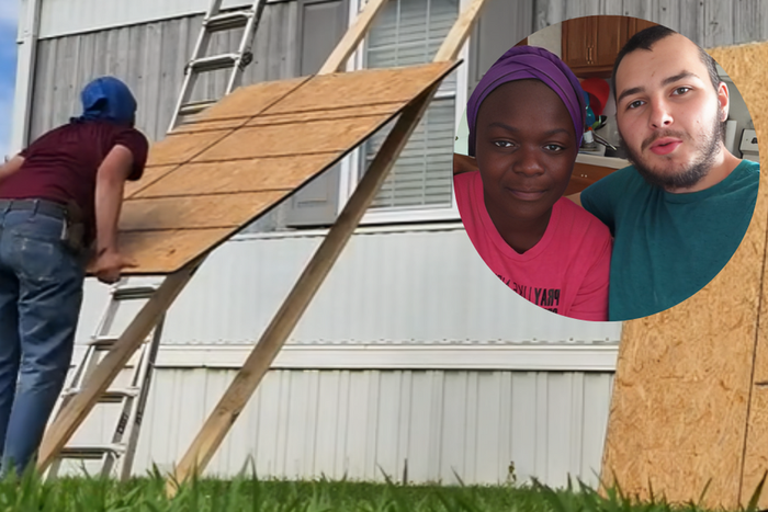 TikToker Isaiah Carrier aka Baba Jimmy doing roofing work in the U.S.