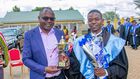 Isaya Bwabi during his graduation at the Kenya Insitute of Mass Communication (KIMC) Eldoret Campus