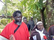 'Yesu wa Tongaren' accompanied with his wufe 'Nabii Benjamin'