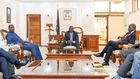 President William Ruto, Deputy President Rigathi Gachagua & ODM leader Raila Odinga at State House, Nairobi on July 9, 2024
