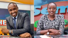 Citizen TV reporters Hassan Mugambi and Chemutai Goin