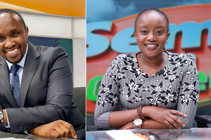 Citizen TV reporters Hassan Mugambi and Chemutai Goin