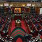 A general view taken on March 26, 2015 in Nairobi shows the Kenyan parliament, as President Uhuru Kenyatta addresses two Houses the Senate and the National Assembly. President Kenyatta's speech comes against the backdrop of rising corruption and insecu...