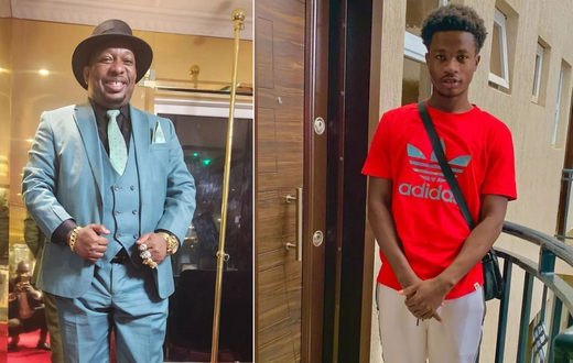 Mike Sonko and his adopted son Gift Isinya