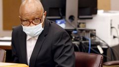 Defendant Billy Chemirmir listens to motions and language being discussed and sent to the jury in his capital murder trial at the Frank Crowley Courts Building in Dallas, Nov. 19, 2021. (Tom Fox/The Dallas Morning News via AP, Pool)