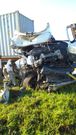 The scene of the accident involving a PSV  bus and a truck along the Mombasa-Kwale road on Sunday, December 24