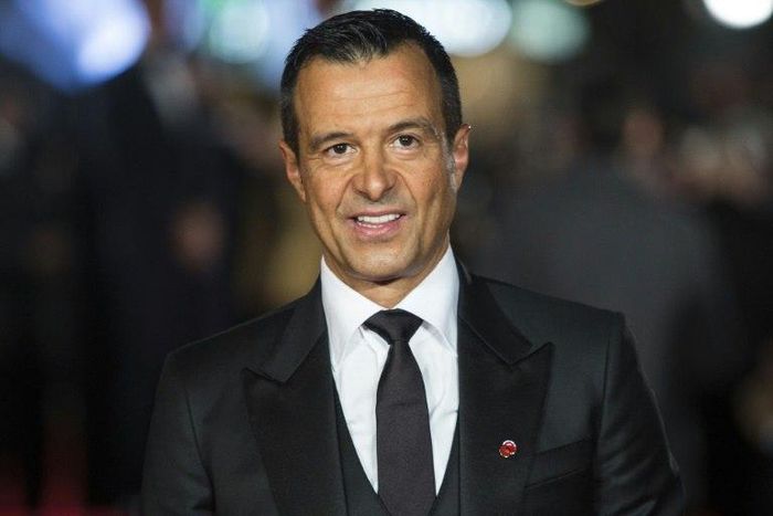 Portuguese football agent Jorge Mendes poses on arrival for the world premiere of the film Ronaldo in central London on November 9, 2015