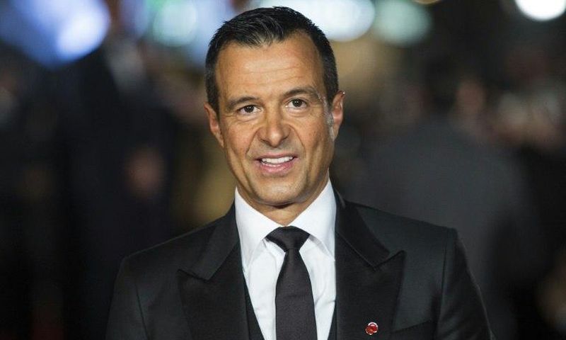 Portuguese football agent Jorge Mendes poses on arrival for the world premiere of the film Ronaldo in central London on November 9, 2015