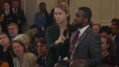 Citizen TV news anchor Ayub Abdikadir during a joint press briefing at the White House on May 23, 2024