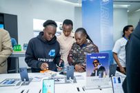 Customers experience the new TECNO Exclusive Store at the Garden City Mall which was officially unveiled on Friday 23rd June
